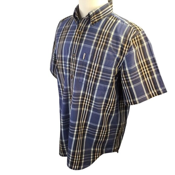 Carhartt Relaxed Fit Lot of 2 Plaid Short Sleeve Shirt Sz L Button Front Pocket - Picture 6 of 15